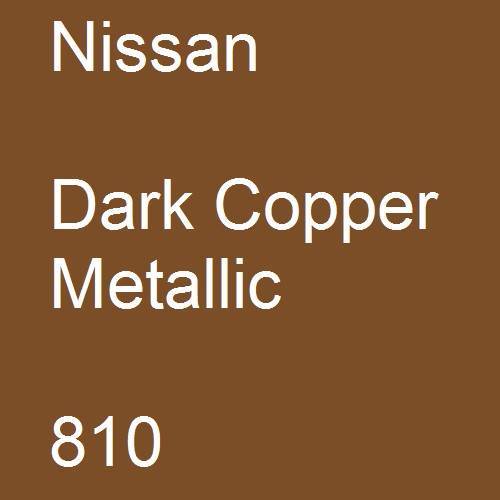 Nissan, Dark Copper Metallic, 810.